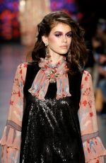 KAIA GERBER at Anna Sui Runway Show at New York Fashion Week 02/12/2018