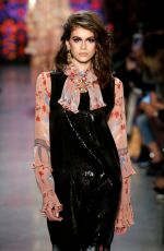 KAIA GERBER at Anna Sui Runway Show at New York Fashion Week 02/12/2018
