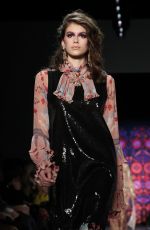 KAIA GERBER at Anna Sui Runway Show at New York Fashion Week 02/12/2018