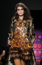 KAIA GERBER at Anna Sui Runway Show at New York Fashion Week 02/12/2018