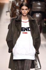 KAIA GERBER at Fendi Fashion Show at MFW in Milan 02/22/2018