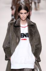 KAIA GERBER at Fendi Fashion Show at MFW in Milan 02/22/2018