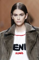 KAIA GERBER at Fendi Fashion Show at MFW in Milan 02/22/2018