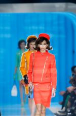 KAIA GERBER at Moschino Runway Show at Milan Fashion Week 02/21/2018