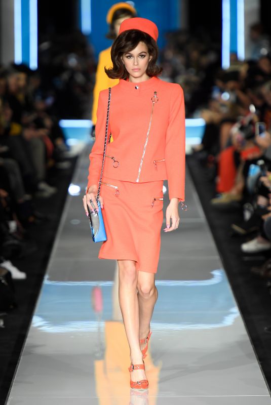 KAIA GERBER at Moschino Runway Show at Milan Fashion Week 02/21/2018