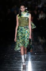 KAIA GERBER at Prada Show at Milan Fashion Week 02/22/2018