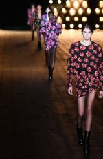 KAIA GERBER at Saint Laurent Show at Paris Fashion Week 02/27/2018