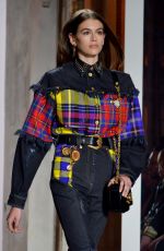KAIA GERBER at Versace Runway Show at Milan Fashion Week 02/23/2018