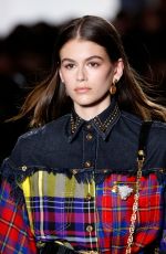 KAIA GERBER at Versace Runway Show at Milan Fashion Week 02/23/2018