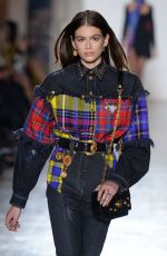 KAIA GERBER at Versace Runway Show at Milan Fashion Week 02/23/2018