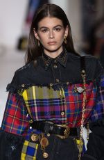 KAIA GERBER at Versace Runway Show at Milan Fashion Week 02/23/2018