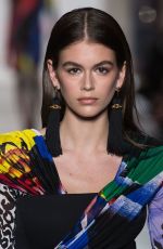 KAIA GERBER at Versace Runway Show at Milan Fashion Week 02/23/2018