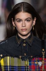 KAIA GERBER at Versace Runway Show at Milan Fashion Week 02/23/2018