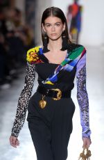 KAIA GERBER at Versace Runway Show at Milan Fashion Week 02/23/2018