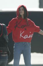 KAIA GERBER for Karl and Kaia Karl Lagerfeld Campaign on the Beach in Santa Monica 01/31/2018