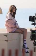 KAIA GERBER for Karl and Kaia Karl Lagerfeld Campaign on the Beach in Santa Monica 01/31/2018