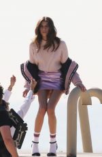 KAIA GERBER for Karl and Kaia Karl Lagerfeld Campaign on the Beach in Santa Monica 01/31/2018