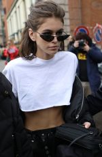 KAIA GERBER Leaves Max Mara Fashion Show in Milan 02/22/2018