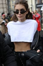 KAIA GERBER Leaves Max Mara Fashion Show in Milan 02/22/2018