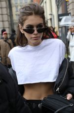 KAIA GERBER Leaves Max Mara Fashion Show in Milan 02/22/2018