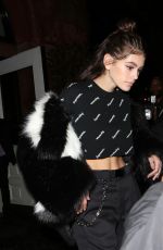 KAIA GERBER Night Out in New York 02/11/2018