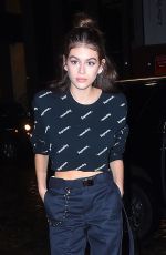 KAIA GERBER Night Out in New York 02/11/2018