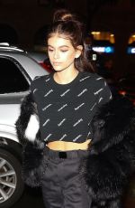 KAIA GERBER Night Out in New York 02/11/2018