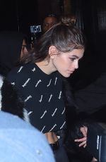 KAIA GERBER Night Out in New York 02/11/2018