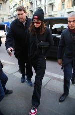 KAIA GERBER Out and About in Milan 02/21/2018