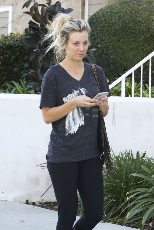 KALEY CUOCO Leaves a Office Building in Los Angeles 02/06/2018