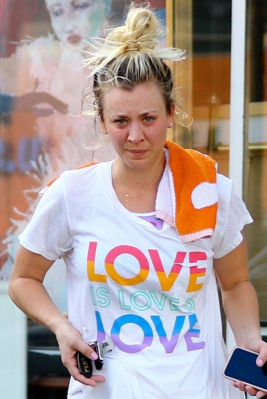KALEY CUOCO Leaves Yoga Class in Los Angeles 02/12/2018