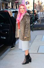KANDEE JOHNSON Arrives at AOL Build Series in New York 02/27/2017