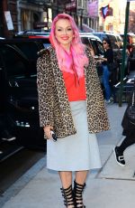 KANDEE JOHNSON Arrives at AOL Build Series in New York 02/27/2017