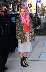 KANDEE JOHNSON Arrives at AOL Build Series in New York 02/27/2017