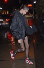 KAOA GERBER Arrives at Mercer Hotel in New York 02/10/2018