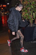 KAOA GERBER Arrives at Mercer Hotel in New York 02/10/2018