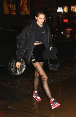 KAOA GERBER Arrives at Mercer Hotel in New York 02/10/2018