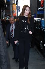 KAREN GILLAN Arrives at Good Morning America in New York 02/27/2018