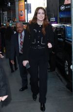 KAREN GILLAN Arrives at Good Morning America in New York 02/27/2018