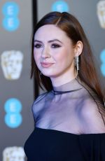 KAREN GILLAN at BAFTA Film Awards 2018 in London 02/18/2018