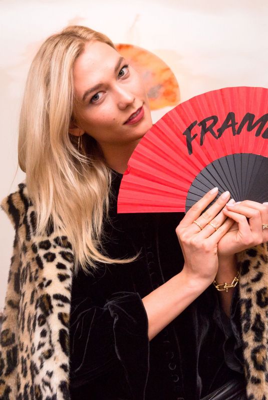 KARLIE KLOSS at Frame Fifth Anniversary Dinner in New York 02/10/2018