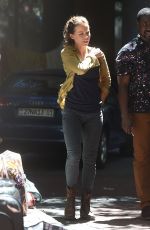 KATE BECKINSALE on the Set of The Widow in Cape Town 02/05/2018