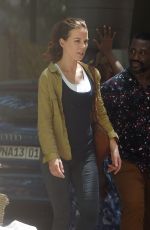 KATE BECKINSALE on the Set of The Widow in Cape Town 02/05/2018