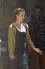 KATE BECKINSALE on the Set of The Widow in Cape Town 02/05/2018