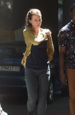 KATE BECKINSALE on the Set of The Widow in Cape Town 02/05/2018