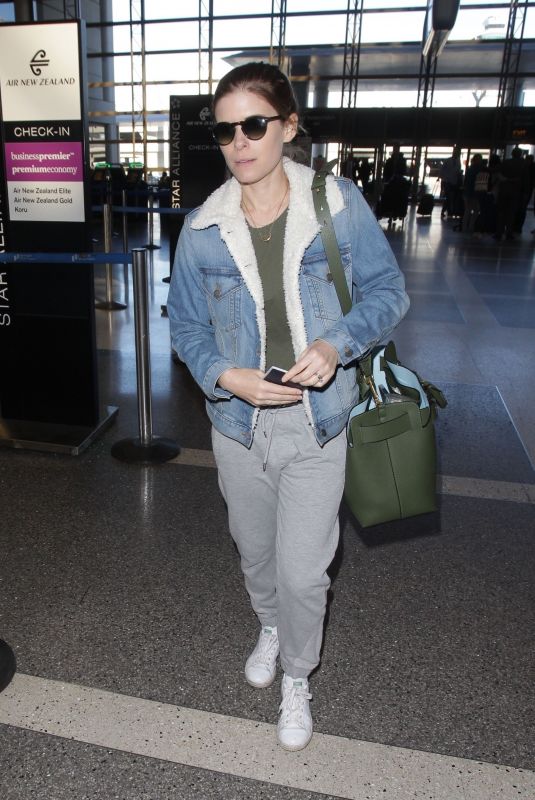 KATE MARA and Jamie Bell at LAX Airport in Los Angeles 02/16/2018
