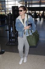 KATE MARA and Jamie Bell at LAX Airport in Los Angeles 02/16/2018