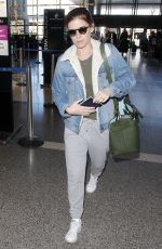 KATE MARA and Jamie Bell at LAX Airport in Los Angeles 02/16/2018