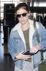KATE MARA and Jamie Bell at LAX Airport in Los Angeles 02/16/2018
