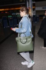 KATE MARA and Jamie Bell at LAX Airport in Los Angeles 02/16/2018